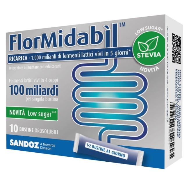 FLORMIDABIL RICARICA 10 BUSTINE CON STEVIA FLORMIDABIL RICARICA 10 BUSTINE CON STEVIA