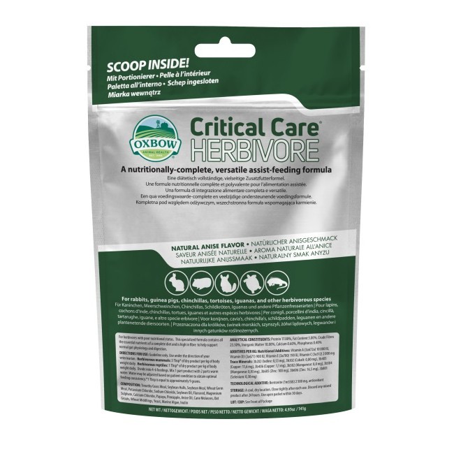 CRITICAL CARE HERBIVORE 141 G CRITICAL CARE HERBIVORE 141 G