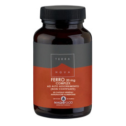 Confezione da 50 capsule di Terranova Integratore Di Ferro Ad Alto Assorbimento 20 Mg.