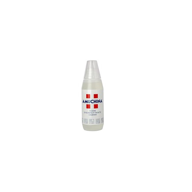 DISINFETTANTE IGIENIZZANTE A BASE DI IPOCLORITO DI SODIO ANTIMICROBICO AD AMPIO SPETTRO D'AZIONE AMUCHINA LIQUIDA 100% 500 ML