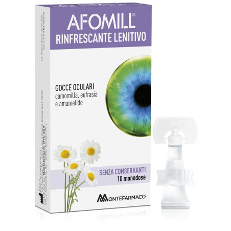 Afomill Rinfrescante Lenitivo Collirio per occhi irritati 10 fiale