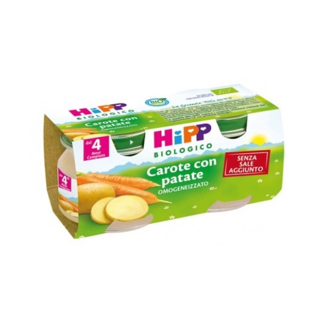 Hipp Biologico Omogeneizzato Carote Con Patate 2x80g Hipp Biologico Omogeneizzato Carote Con Patate 2x80g