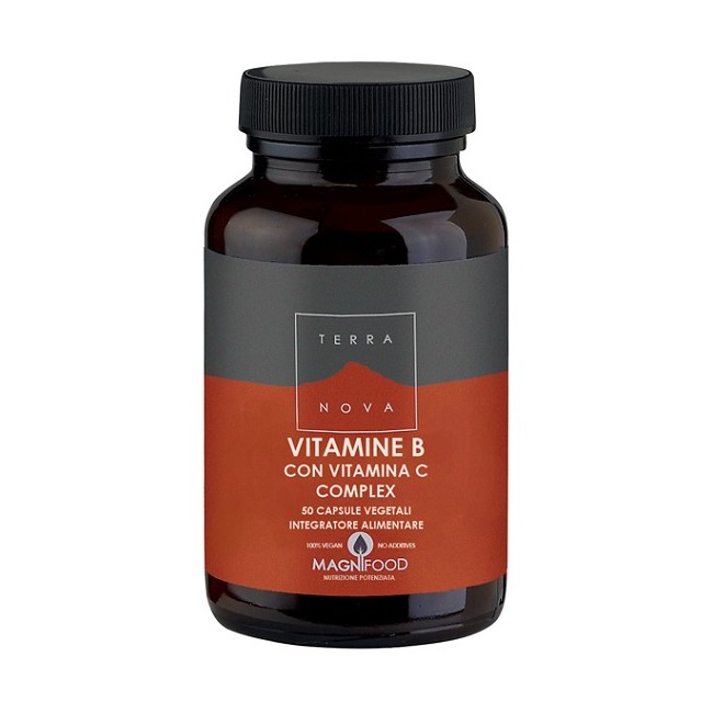 TERRANOVA COMPLESSO DI VITAMINE B CON VITAMINA C 50 CAPSULE TERRANOVA COMPLESSO DI VITAMINE B CON VITAMINA C 50 CAPSULE
