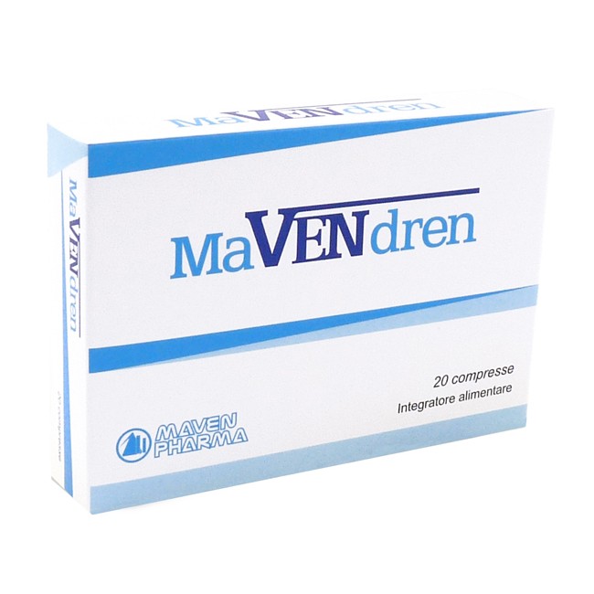 Confezione da 20 compresse di Mavendren Integratore Per Il Drenaggio Dei Liquidi e Delle Tossine.