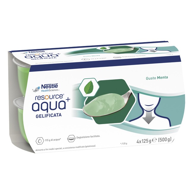 RESOURCE AQUA ACQUA GELIFICATA+MINT CUP 6 4X125 G RESOURCE AQUA ACQUA GELIFICATA+MINT CUP 6 4X125 G