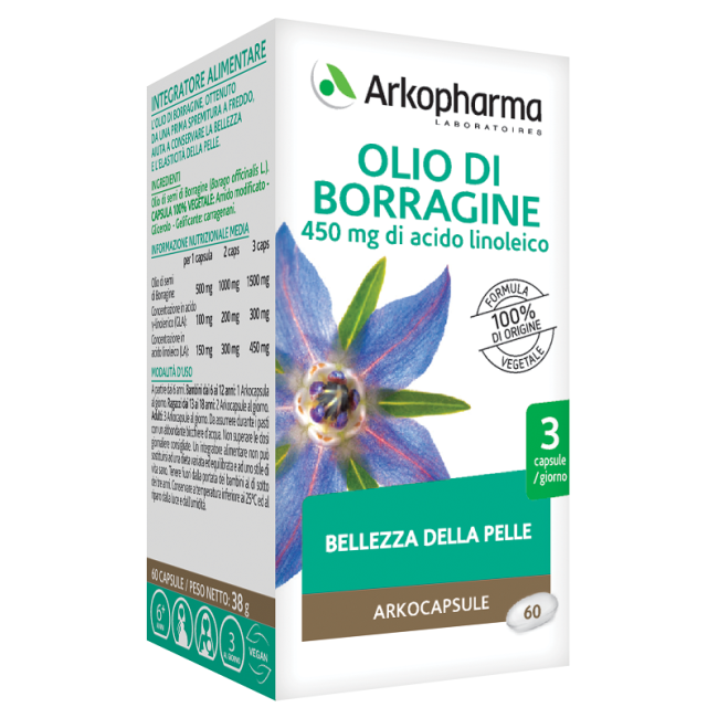 ARKOPHARMA OLIO DI BORRAGINE 60 PERLE ARKOPHARMA OLIO DI BORRAGINE 60 PERLE
