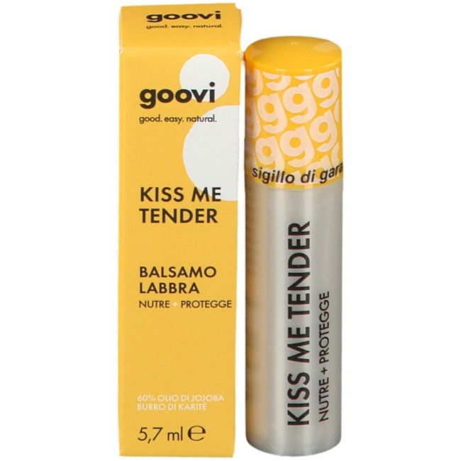 Goovi Kiss Me Tender balsamo labbra stick nutriente e protettivo Goovi Kiss Me Tender balsamo labbra stick nutriente e protettivo