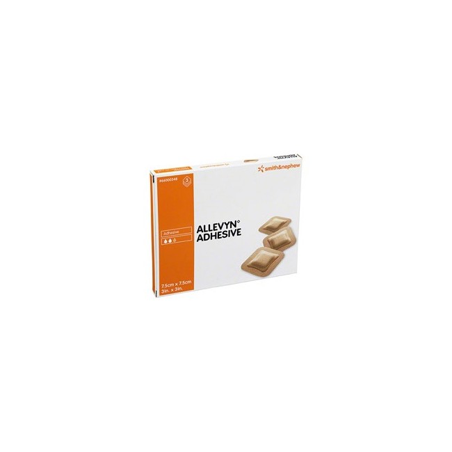 MEDICAZIONE IDROCELLULARE ADESIVA STERILE ALLEVYN ADHESIVE ALTAMENTE ASSORBENTE IN SCHIUMA DI POLIURETANO A STRUTTURA TRISTRATIF MEDICAZIONE IDROCELLULARE ADESIVA STERILE ALLEVYN ADHESIVE ALTAMENTE ASSORBENTE IN SCHIUMA DI POLIURETANO A STRUTTURA TRISTRATIF