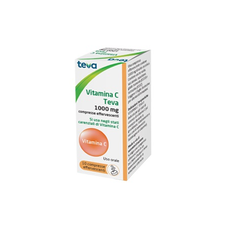 VITAMINA C TEVA*10CPR EFF 1G VITAMINA C TEVA*10CPR EFF 1G