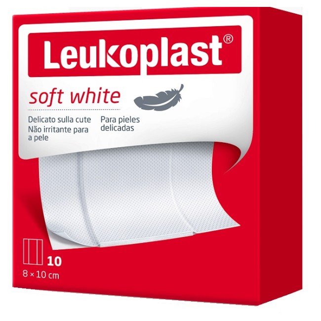 LEUKOPLAST SOFT WHITE 100 X 8 CM 10 PEZZI LEUKOPLAST SOFT WHITE 100 X 8 CM 10 PEZZI