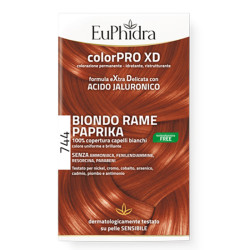 Confezione contenente Euphidra Colorpro XD Gel Colorante per Capelli Biondo Rame Paprika 744