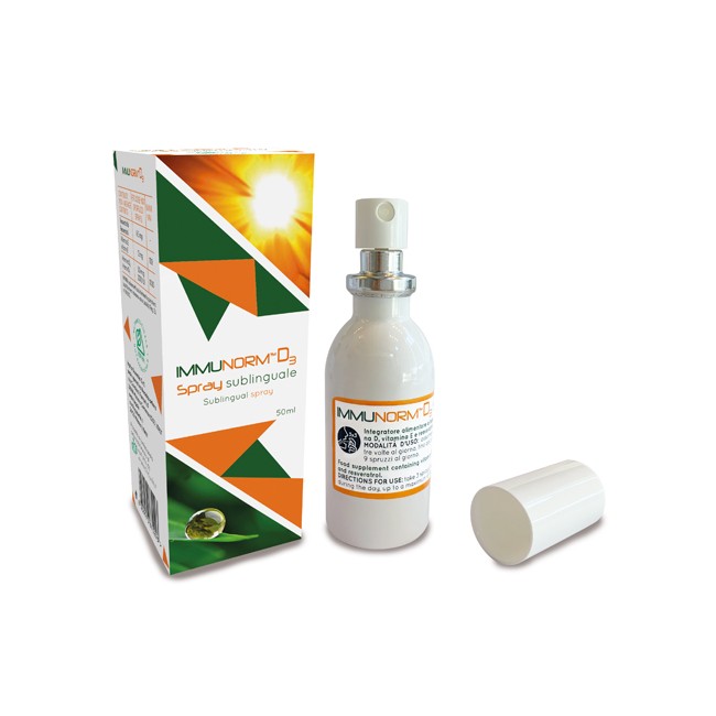 Immunorm D3 Spray Con Vitamina D e Vitamina E 50 ML Immunorm D3 Spray Con Vitamina D e Vitamina E 50 ML