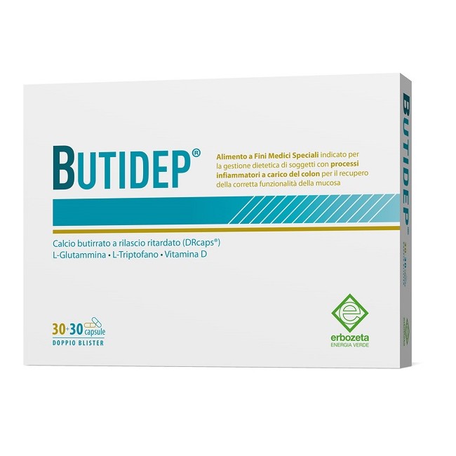 Butidep Doppia Capsule Per Il Benessere Del Colon 30+30 Capsule Butidep Doppia Capsule Per Il Benessere Del Colon 30+30 Capsule