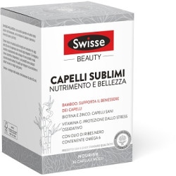 Confezione da 30 capsule di Swisse Beauty Capelli, integratore per la cura dei capelli.