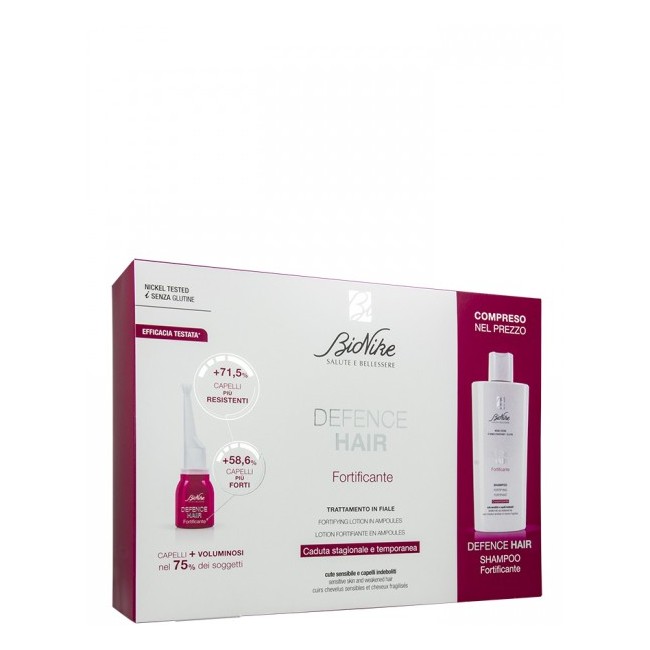 DEFENCE HAIR BIPACK RIDENSIFICANTE 21 FIALE 6 ML + SHAMPOO 200 ML DEFENCE HAIR BIPACK RIDENSIFICANTE 21 FIALE 6 ML + SHAMPOO 200 ML