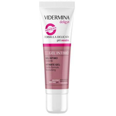 Tubo da 30 ml di Vidermina Deligyn Gel Intimo, gel utile in caso di prurito e bruciore.