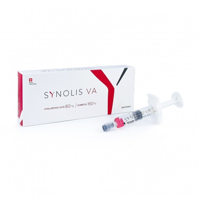 SYNOLIS V-A SOLUZIONE INIETTABILE VISCOELASTICA ISOTONICA IN SIRINGA PRERIEMPITA DI SODIO IALURONATO 80MG E SORBITOLO 160MG CAP SYNOLIS V-A SOLUZIONE INIETTABILE VISCOELASTICA ISOTONICA IN SIRINGA PRERIEMPITA DI SODIO IALURONATO 80MG E SORBITOLO 160MG CAP