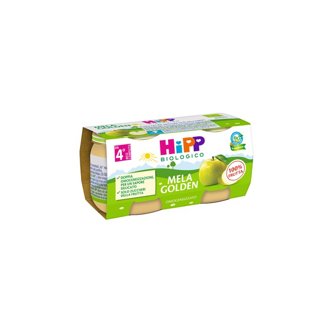 HIPP BIO OMOGENEIZZATO MELA GOLDEN 2 X 80 G HIPP BIO OMOGENEIZZATO MELA GOLDEN 2 X 80 G