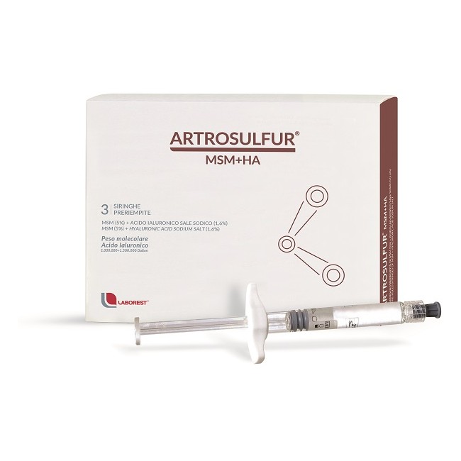 LABOREST ARTROSULFUR MSM+HA 3 SIRINGHE PRERIEMPITE LABOREST ARTROSULFUR MSM+HA 3 SIRINGHE PRERIEMPITE