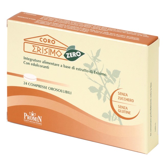 CORO ERISIMO ZERO 24 COMPRESSE OROSOLUBILI CORO ERISIMO ZERO 24 COMPRESSE OROSOLUBILI
