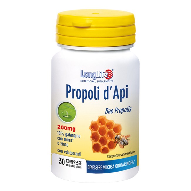LONGLIFE PROPOLI D'API 30 COMPRESSE LONGLIFE PROPOLI D'API 30 COMPRESSE