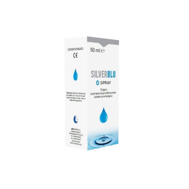 SILVER BLU G SPRAY VIA ORALE CONTRASTA LA PROLIFERAZIONE BATTERICA E FUNGINA 50 ML SILVER BLU G SPRAY VIA ORALE CONTRASTA LA PROLIFERAZIONE BATTERICA E FUNGINA 50 ML