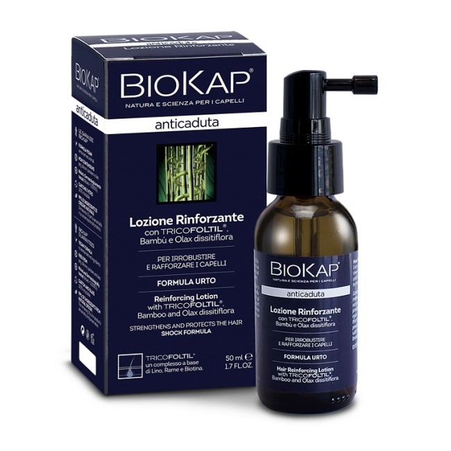 BIOKAP LOZIONE RINFORZANTE ANTICADUTA CON TRICOFOLTIL NUOVA FORMULA 50 ML BIOKAP LOZIONE RINFORZANTE ANTICADUTA CON TRICOFOLTIL NUOVA FORMULA 50 ML