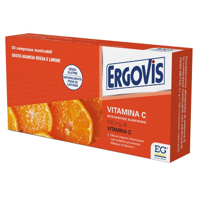 ERGOVIS VITAMINA C 500MG 30 COMPRESSE MASTICABILI ERGOVIS VITAMINA C 500MG 30 COMPRESSE MASTICABILI