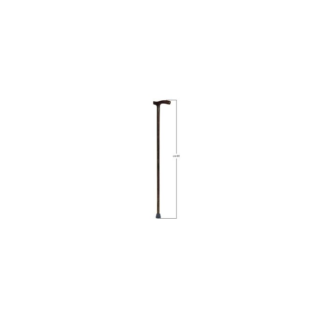 BASTONE IMPUGNATURA ANATOMICA UOMO LEGNO LUCIDO SCURO BASTONE IMPUGNATURA ANATOMICA UOMO LEGNO LUCIDO SCURO