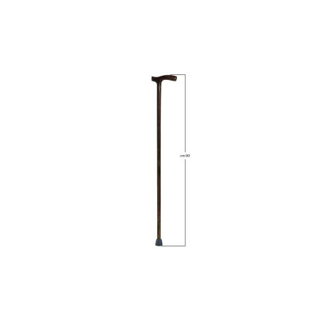 BASTONE IMPUGNATURA ANATOMICA UOMO LEGNO LUCIDO SCURO BASTONE IMPUGNATURA ANATOMICA UOMO LEGNO LUCIDO SCURO