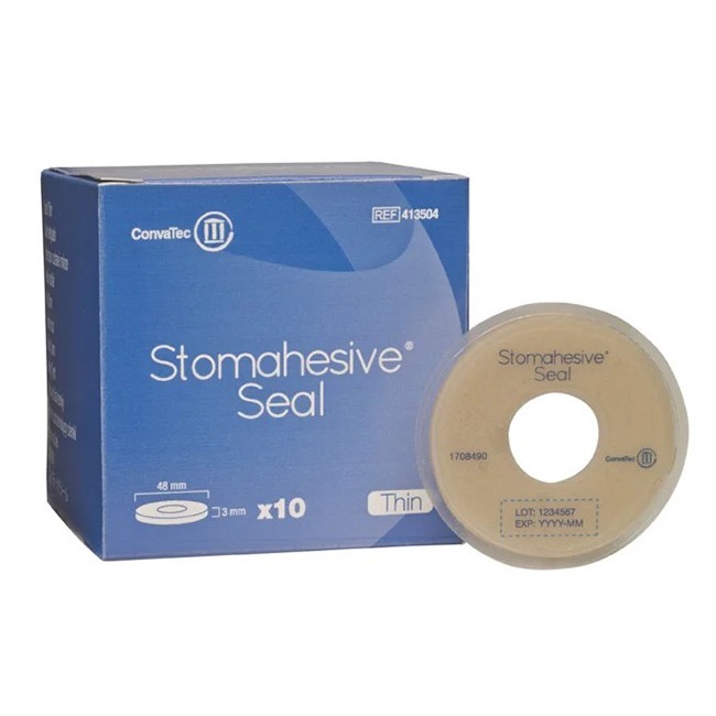 ANELLO STOMIA STOMAHESIVE SEAL FORO APERTURA 18MM DIAMETRO 48MM 10 PEZZI ANELLO STOMIA STOMAHESIVE SEAL FORO APERTURA 18MM DIAMETRO 48MM 10 PEZZI