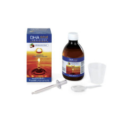Flacone da 30 ml di Dha Richoil, integratore di omega 3 per fibrosi cistica.