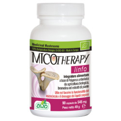 Confezione da 90 capsule di Micotherapy Linfo Integratore Drenante Per La Funzionalità Del Microcircolo.