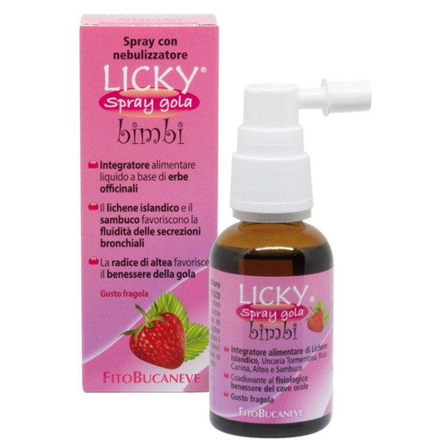 LICKY SPRAY GOLA BIMBI FRAGOLA 30 ML LICKY SPRAY GOLA BIMBI FRAGOLA 30 ML