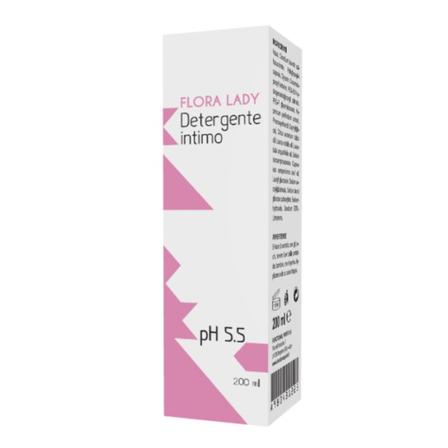 FLORA LADY DETERGENTE INTIMO PH 5,5 200 ML FLORA LADY DETERGENTE INTIMO PH 5,5 200 ML