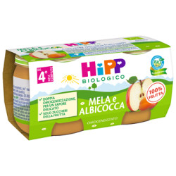 Hipp Bio Omogeneizzato Albicocca-mela 2x80 G