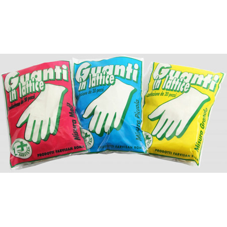 Guanto In Lattice Misura Piccola 20 Pezzi