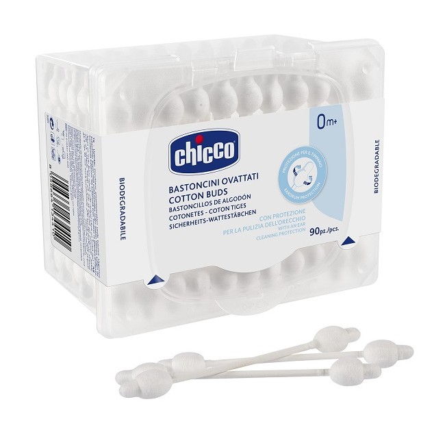 CHICCO BASTONCINI COTONATI 90 PEZZI CHICCO BASTONCINI COTONATI 90 PEZZI