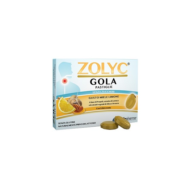 ZOLYC GOLA MIELE/LIMONE SENZA ZUCCHERI 36 PASTIGLIE