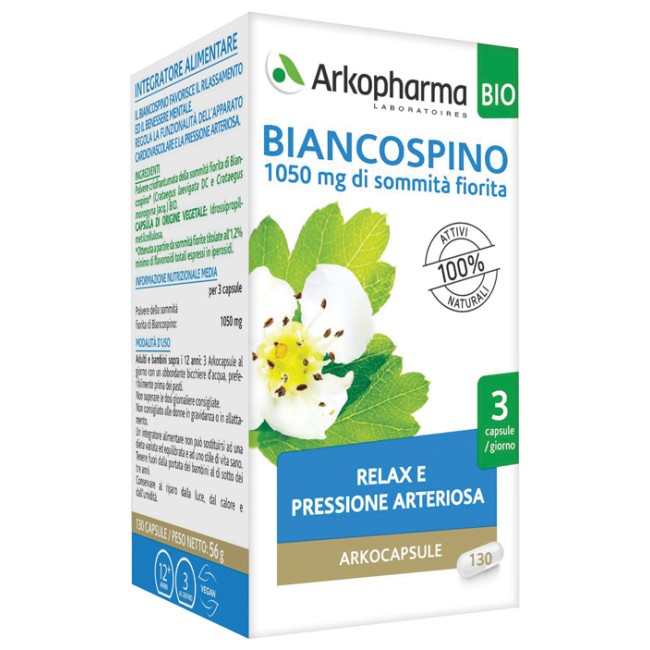 ARKO CAPSULE BIANCOSPINO BIO 130 CAPSULE ARKO CAPSULE BIANCOSPINO BIO 130 CAPSULE