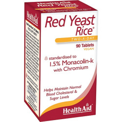 Confezione da 90 compresse di Red Yeast Rice Riso Rosso Integratore Per Il Benessere Cardiovascolare.