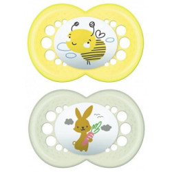 Mam Succhietto Original 16+ Silicone Neutro 2 Pezzi
