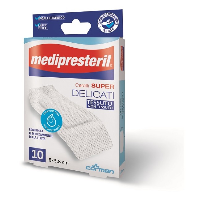 Medipresteril Cerotti Delicati Super 8 X 3,8 10 Pezzi Medipresteril Cerotti Delicati Super 8 X 3,8 10 Pezzi