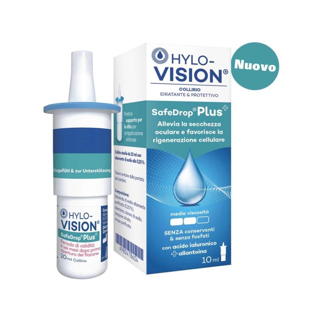 HYLOVISION SAFE DROP PLUS COLLIRIO IDRATANTE E PROTETTIVO 10 ML HYLOVISION SAFE DROP PLUS COLLIRIO IDRATANTE E PROTETTIVO 10 ML