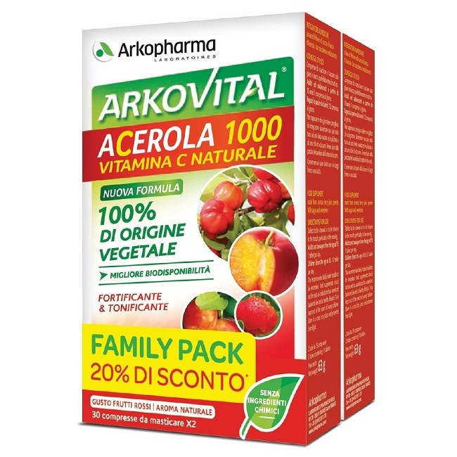 Arkovital Acerola 1000 Vitamina C Naturale 60 Compresse