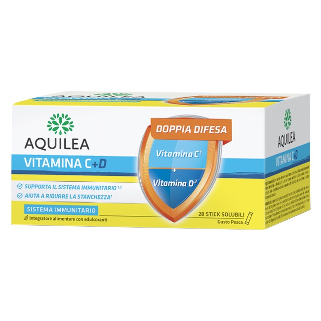 AQUILEA VITAMINA C+D 28 BUSTINE STICK AQUILEA VITAMINA C+D 28 BUSTINE STICK