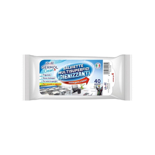GERMOL CLEAN SALVIETTINE IGIENICHE SUPERFICI 40 PEZZI GERMOL CLEAN SALVIETTINE IGIENICHE SUPERFICI 40 PEZZI