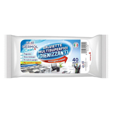 GERMOL CLEAN SALVIETTINE IGIENICHE SUPERFICI 40 PEZZI GERMOL CLEAN SALVIETTINE IGIENICHE SUPERFICI 40 PEZZI