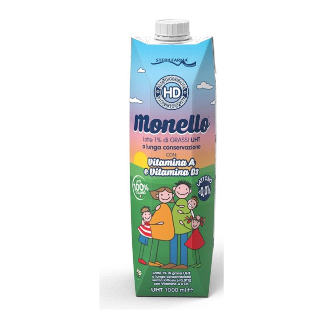MONELLO HD LATTE ALTA DIGERIBILITA' 1 LITRO MONELLO HD LATTE ALTA DIGERIBILITA' 1 LITRO