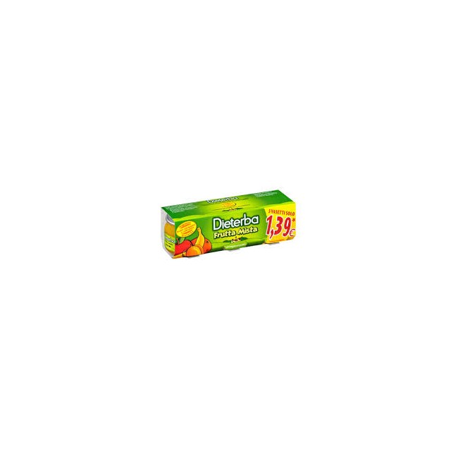 DIETERBA OMOGENEIZZATO FRUTTA MISTA 3 PEZZI 80 G DIETERBA OMOGENEIZZATO FRUTTA MISTA 3 PEZZI 80 G